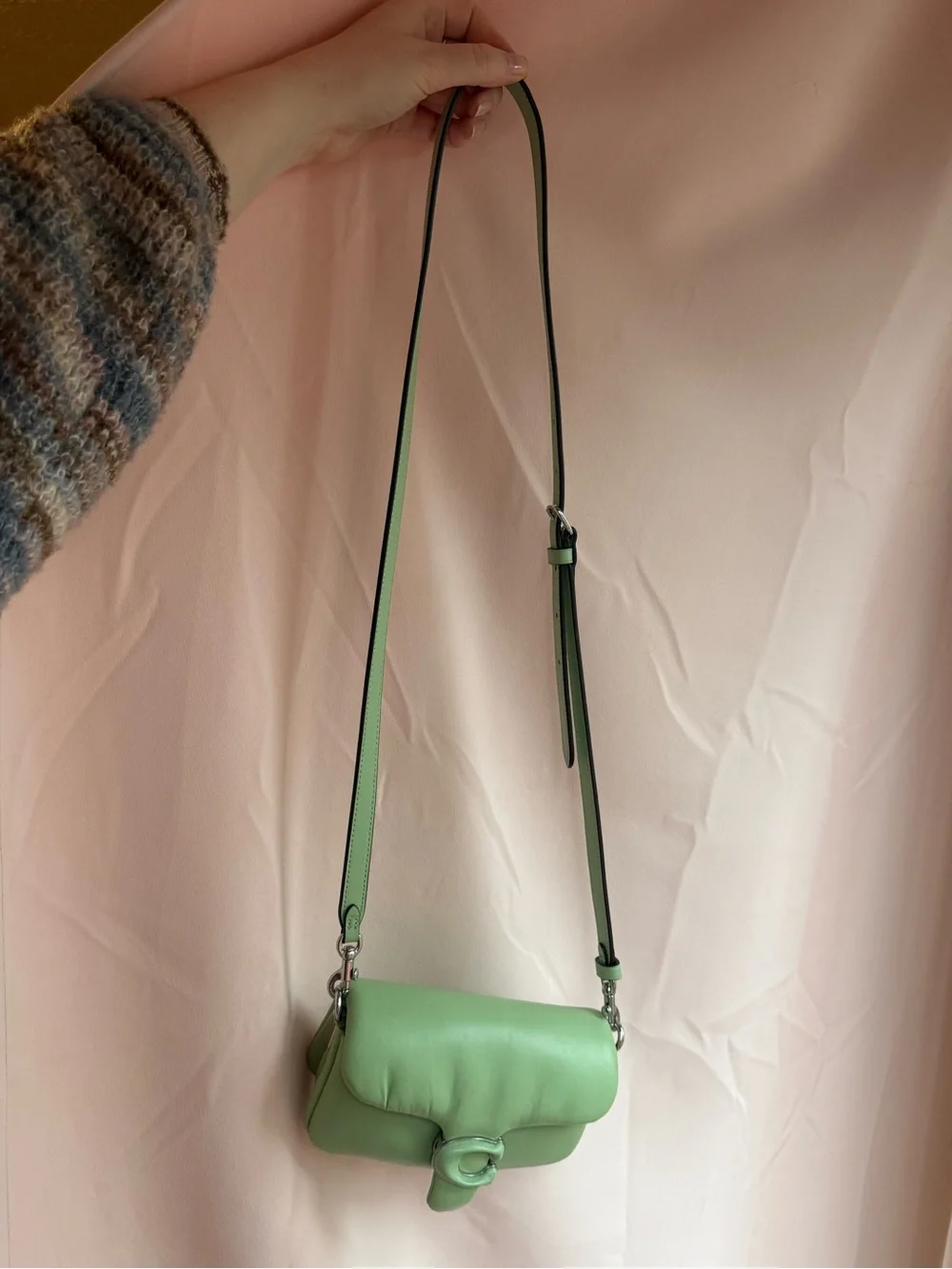 RARE Coach Pillow Tabby in Pistachio ORIGINAL DUST BAG & STRAPS
